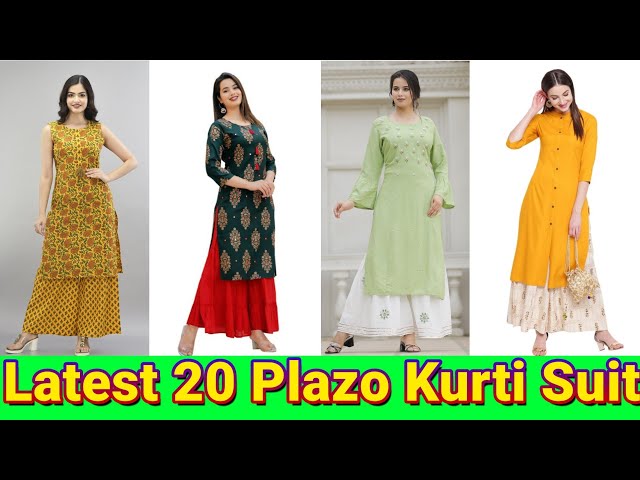 Plazo Kurti Design Images 2023