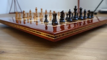 Zebra Wood Inlay Chessboard