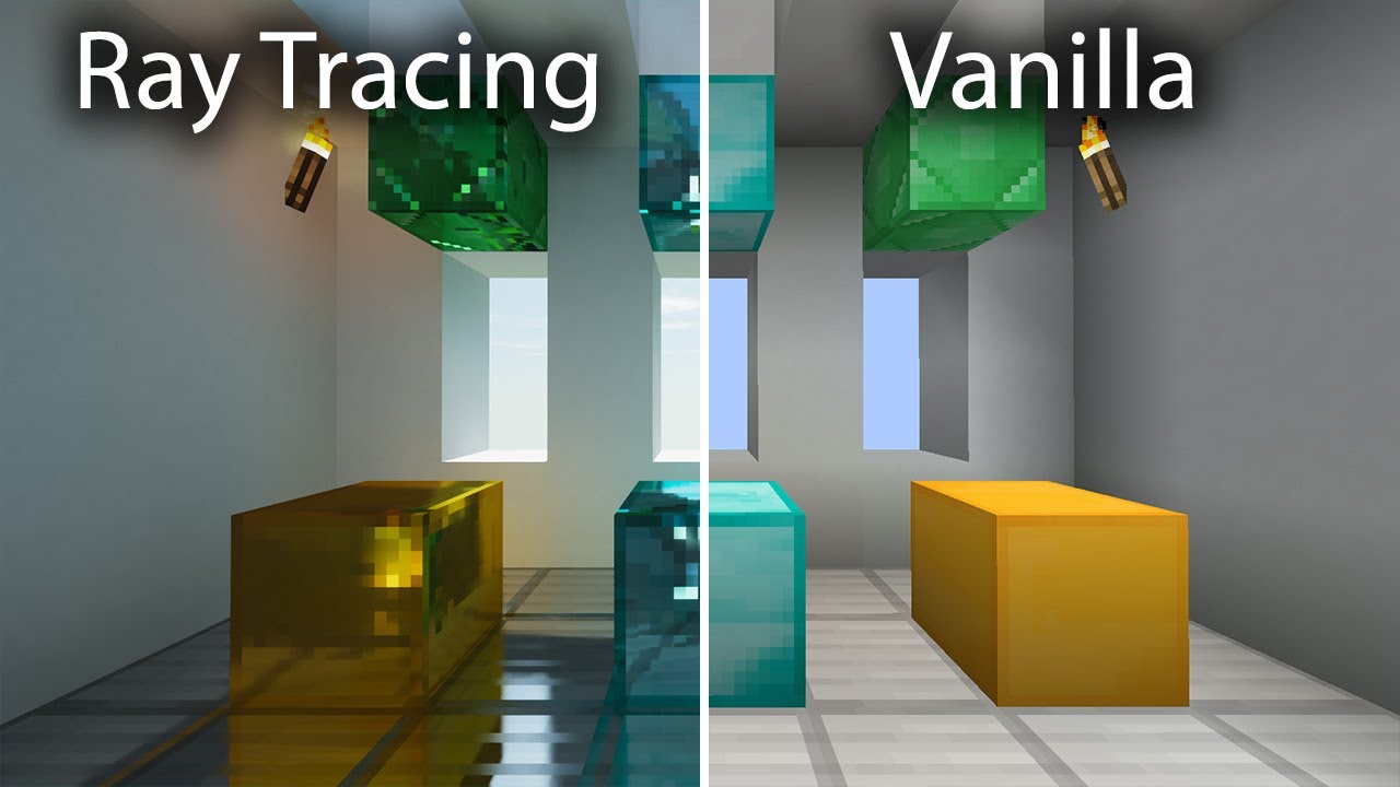 Minecraft Vanilla vs SEUS PTGI E6 Ray Tracing [4k/60FPS]