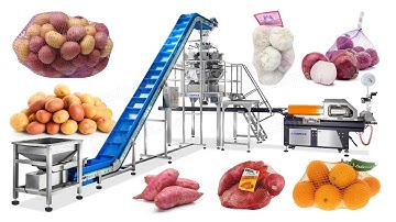 automatic net bag mesh bag clipping packaging machine | orange packing machine