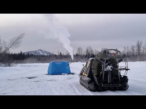 РЫБАЛКА. ТАЙГА. СИБИРЬ. НА АЭРОЛОДКЕ ВЕЗДЕХОДЕ ЗА ХАРИУСОМ.
