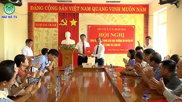 Huyện ủy Hải Hà công bố Quyết định về công tác cán bộ
