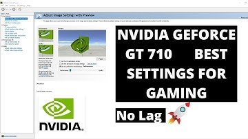 Nvidia (GT 710)🔧 BEST Setting for GAMING/Performance/  Lag Fix🔥