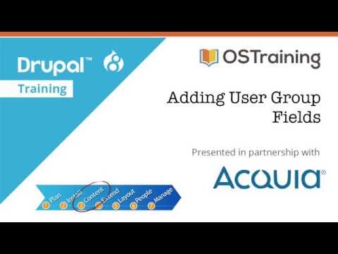 Drupal 8 Beginner, Lesson 25: Adding User Group Fields