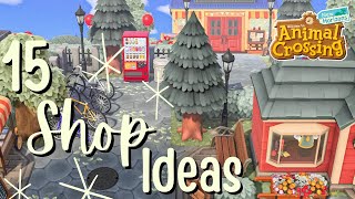 15 Ways to Set Up a Shopping District on Your Island // animal crossing new horizons