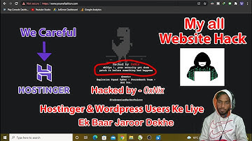 My All Website Hacked | Hacked by 0xNix | For Hostinger & Wordpress users | Wordpress hack 2022
