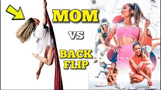 TEACHING A MOM TO BACKFLIP!