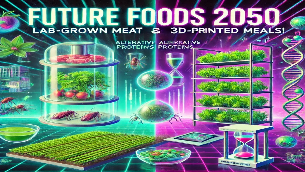 Future Foods 2050: Lab-Grown Meat, Vertical Farms & 3D-Printed Meals!