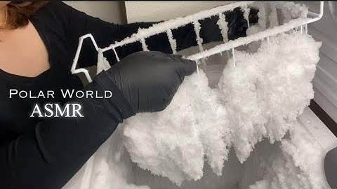 Ice Eating: Deep Freezer Humidifier Frost Built Up On Basket / Nice Crunchy Texture #iceeatingasmr