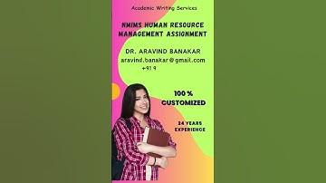 NMIMS Human Resource Management ASSIGNMENT I NMIMS Plagiarism-free Assignments I NMIMS Solved Assign