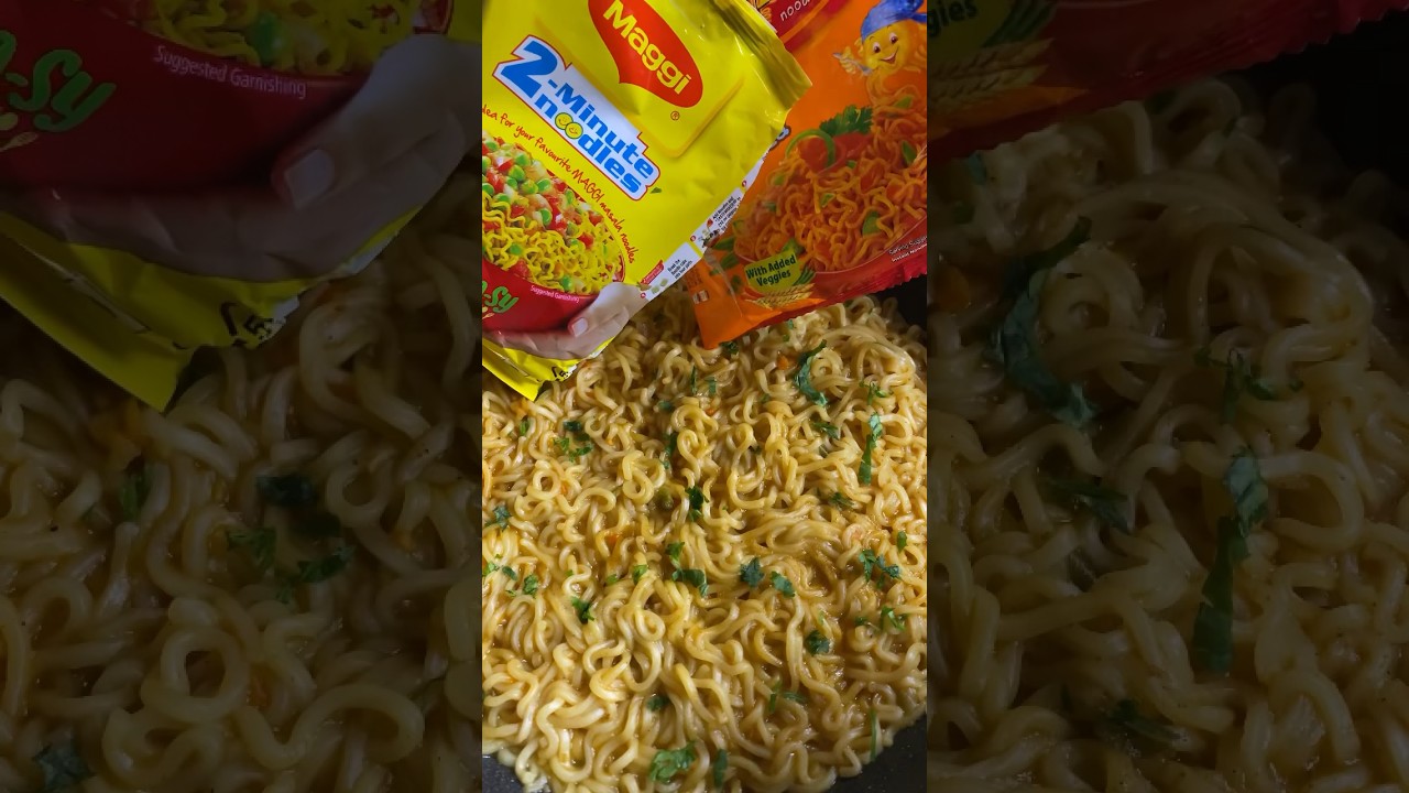 I tried Maggi Noodles & Yippee Noodles combo 🍝 