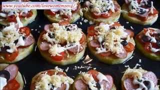 Микро пицца из кабачка. Закуски быстро! Микро пицца из кабачка. Закуски быстро!