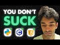 Watch this if you feel like you suck at coding