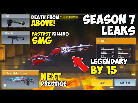 Season 7 Leaks | Striker 45 | JOKR | Legendary BY 15 | Next Prestige Swordfish | COD Mobile | CODM