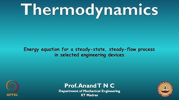Energy equation for a steady-state, steady-flow process in selected engineering devices
