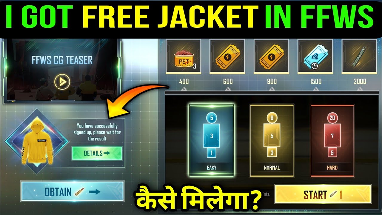 FFWS TRAINING CAMP EVENT🔥| HOW TO GET THE LUCKY JACKET | FREE FIRE NEW EVENT | NEW TRAINING CAMP