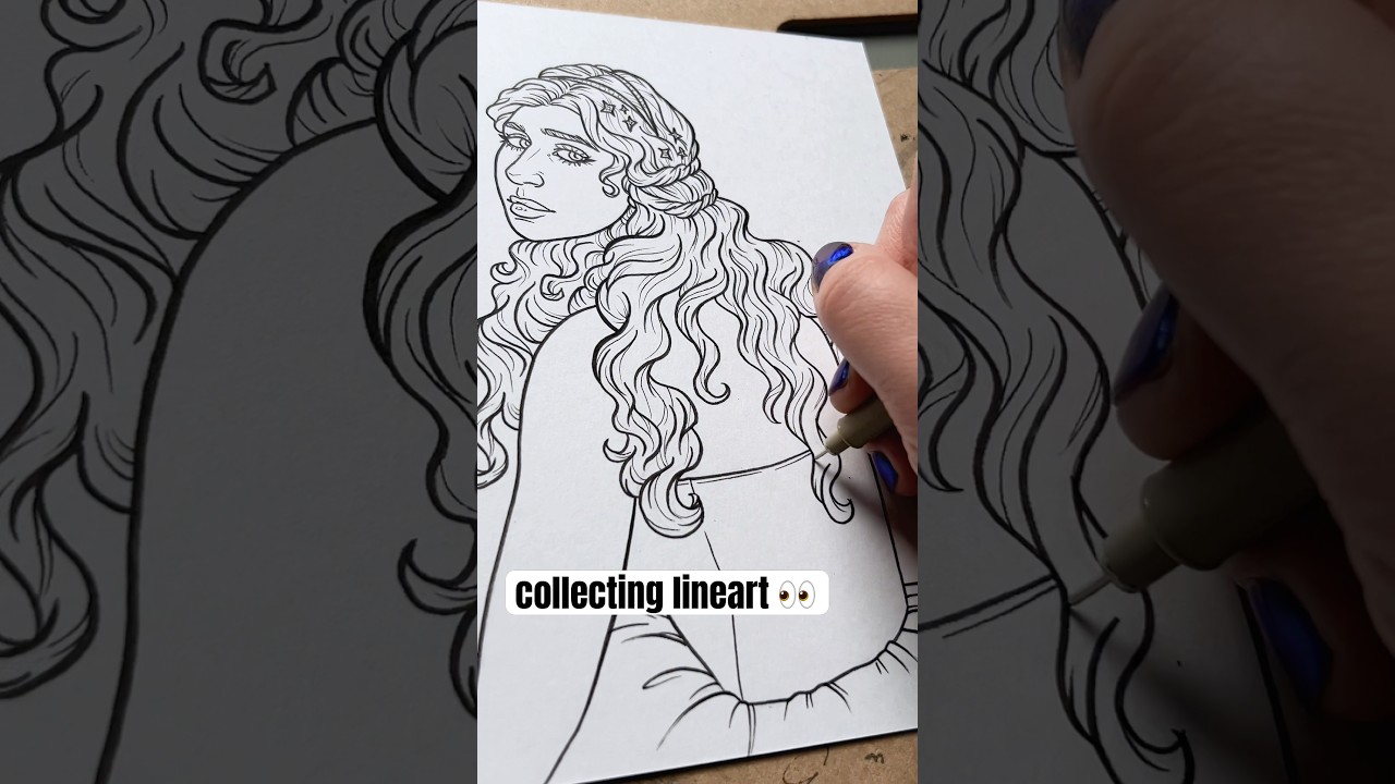 Больше контурных линий &ndash; больше удовольствия!!! #фэнтезиарт #иллюстрации #лайнарт #художникинаYou...