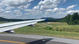 Allegiant A320-200 takeoff from Asheville Regional Airport - AVL