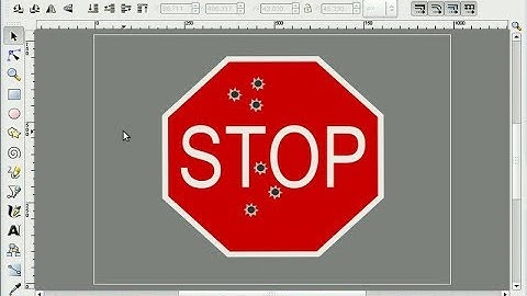 heathenX Inkscape Tutorials: episode 042 - Creating bullet holes on a STOP sign