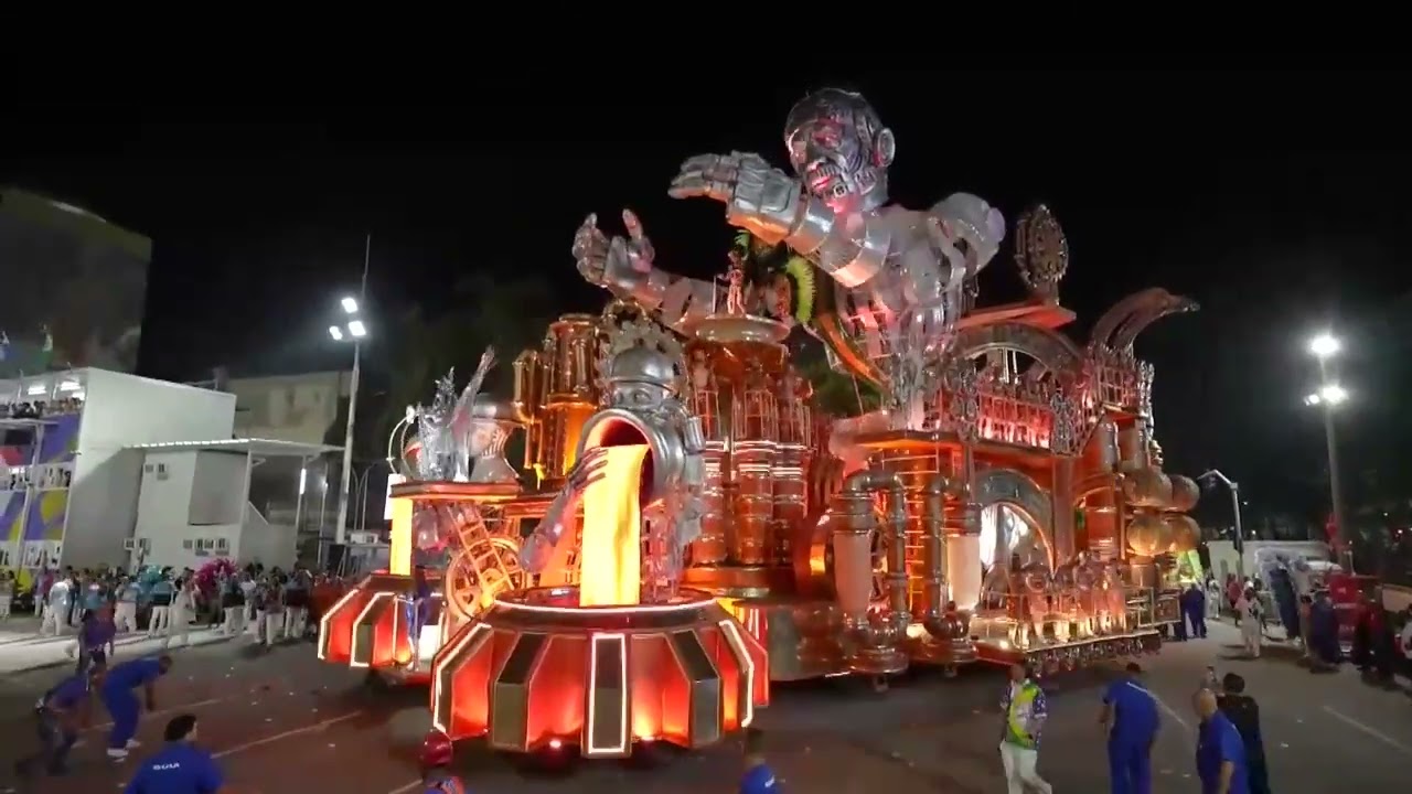 The parade of the samba schools at the Sambadrome in Brazil!