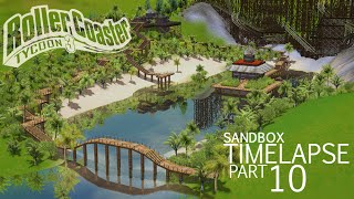Creating a RCT 3 Park / Pt. 10 New Tropic Area - Timelapse