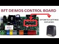 BFT Deimos Control Board DIP Switch Settings Explained | Full Setup Guide (Step-by-Step)