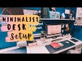My Minimalist Productive Desk Setup | For Planners, Work from home and Student