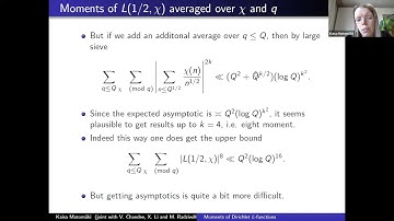 Moments of Dirichlet L-functions. by Kaisa Matömaki