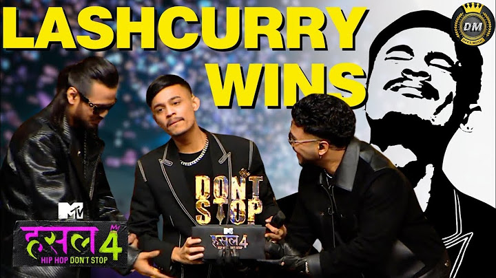 Lashcurry Wins The Season | Lashcurry बने इस Season के Winner | MTV Hustle 4