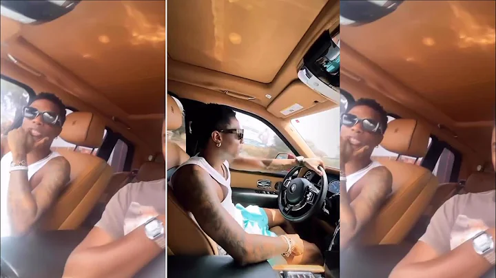 Wizkid Cruise In his New 600M Naira Rolls Royce In Ghana For The First Time