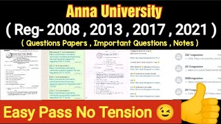 Important Questions | April May 2022 | Question Papers | All Regulation | Anna University | notes screenshot 5