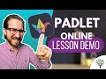 Hybrid Classroom Lesson Demo in Padlet