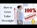 How to Grow 2 Inches Taller Overnight Naturally | How To Grow Taller Fast In a Week At Home How to Grow 2 Inches Taller Overnight Naturally | How To Grow Taller Fast In a Week At Home