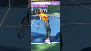 Ana Potapova Serve in Slow Motion