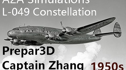 Prepar3D - A2A L-049 Constellation 1950s memories at Basel Europa Airport (LFSB) 1080P HD