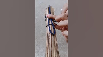 Wow amazing tie a broom knot#viral #trending #shorts