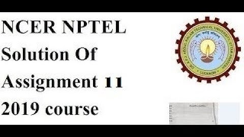 NCER NPTEL Assignment 11 Solution || Non-Conventional Energy Resource Assignment 11 Solution