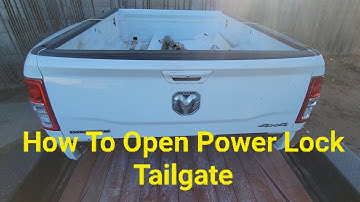 2019-2023 Dodge Ram 2500 3500 Manually unlocking tailgate with power locks latches