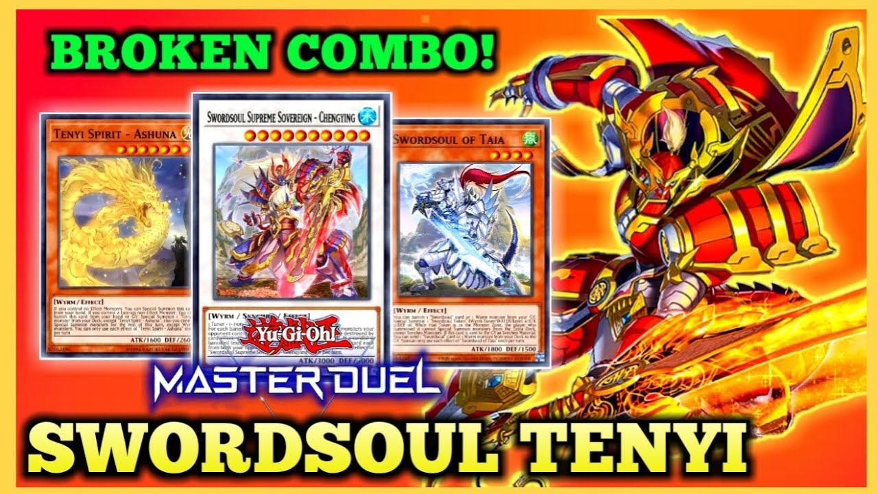 NEW BROKEN 1-TURN Combo! SWORDSOUL TENYI ft. Halqifibrax + Auroradon Engine! [Yu-Gi-Oh! Master Duel]