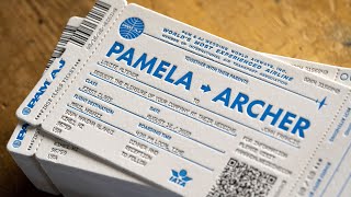 Pan Am Inspired Destination Wedding Invitation | Part 2: Letterpress Printing & Die Cutting