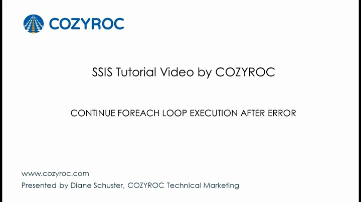 Continue FOREACH Loop execution after ERROR - SSIS tutorial For Beginners by COZYROC