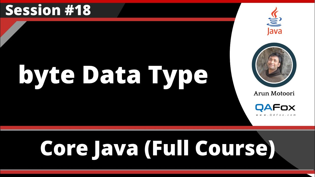 Core Java - Part 18 - byte Data Type - YouTube