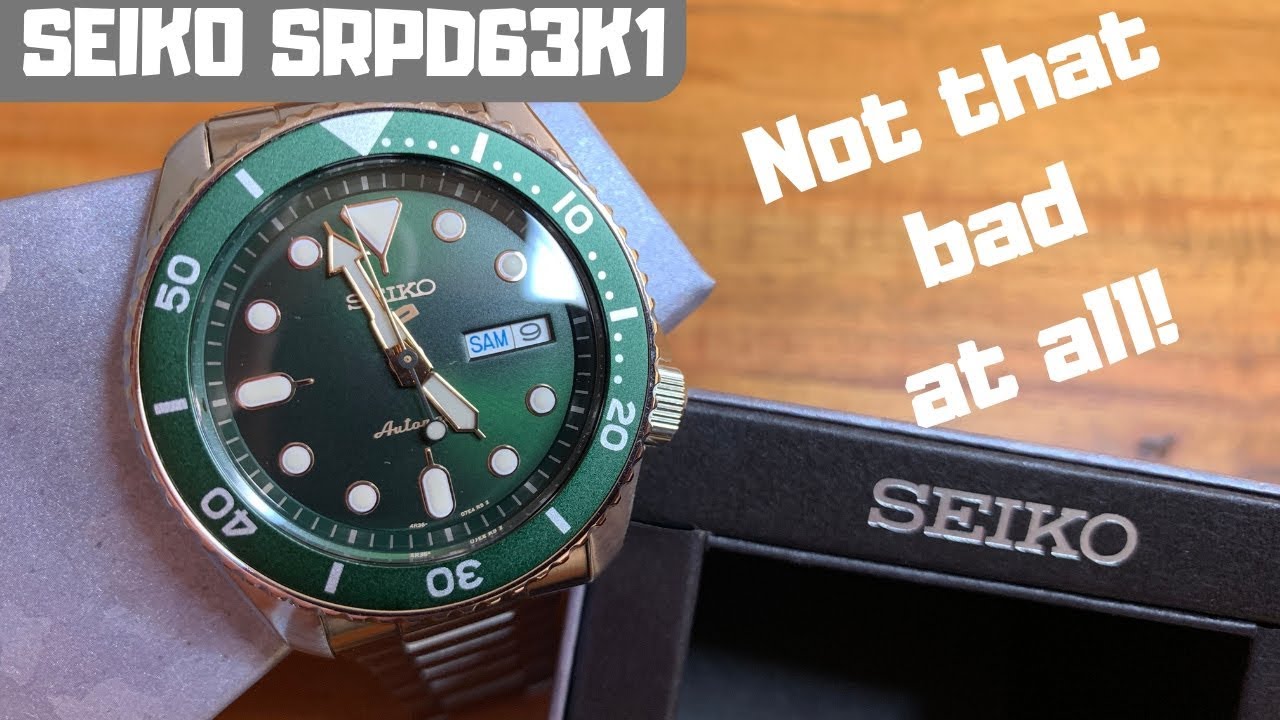 New Seiko 5 Sports - SRPD63K1 - Unboxing and Initial Impressions - YouTube