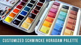 Customizing a Limited Edition Schmincke 18 Half Pan Palette