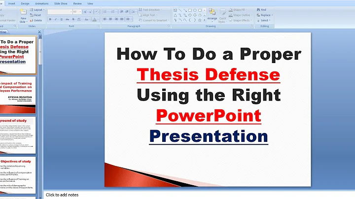 how to make PowerPoint presentation for Research defense | create presentation for thesis defense - DayDayNews