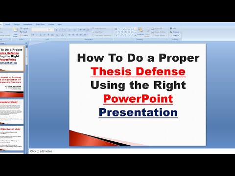 how to make PowerPoint presentation for Research defense | create presentation for thesis defense