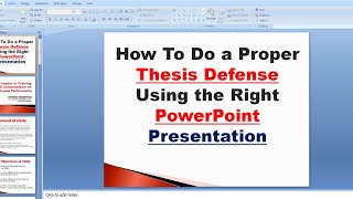 how to make PowerPoint presentation for Research defense | create presentation for thesis defense screenshot 5