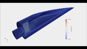 Filling of inclined HDPE pipe with drilling mud -  interfoam OpenFOAM CFD Simulation