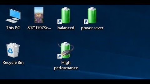 Create direct shortcuts for power plans