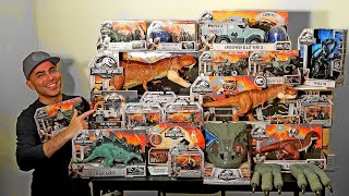 EPIC Jurassic World Toys COMPLETE SET Wave 1 Review! All Fallen Kingdom Toys from Mattel!